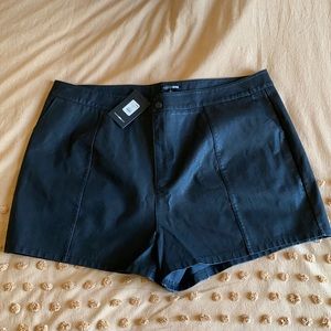 Fashion Nova Curve leather shorts